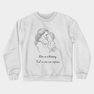 Mom and child in a hug Crewneck Sweatshirt